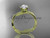 Unique 14k yellow gold leaf and vine engagement ring, wedding ring ADLR343