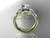 Unique 14kt yellow gold diamond wedding ring, engagement ring with a "Forever One" Moissanite center stone ADLR319