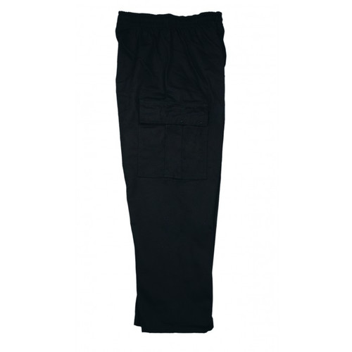 Black martial arts cargo pants.