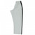 Middleweight white karate pants with 2" black stripe.