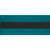 Teal karate belt with black stripe.