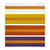 Karate belts with gold stripes - white, yellow, orange, purple.