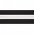 2-inch deluxe black karate belt with white stripe.