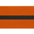 Orange poly/cotton kung fu sash with a black stripe.