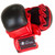 Red and black leather MMA training gloves.