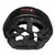 MMA training headgear in black leather - top view.