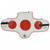 Reversible Hogu chest guard - red target side.