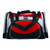 Elite martial arts gear bag in red, silver, and black color combo.