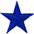 1.5" royal blue Star patch.