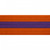 Orange karate belt with purple stripe.
