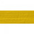 Purple karate belt with yellow stripe.