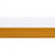 Half white half gold karate belt.