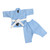 Light blue infant karate gi with white belt.