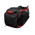 Martial arts trolley gear bag in black and red - end view.