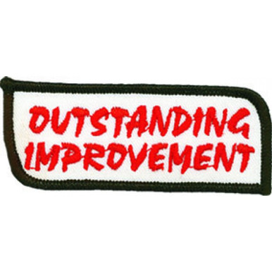 Outstanding Improvement Patch - Pack of 5 | UniformsForMartialArts.com