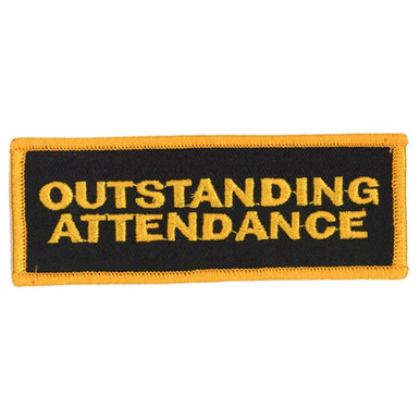 Outstanding Attendance Patch - 2529 - 5 Pack | UniformsForMartialArts.com
