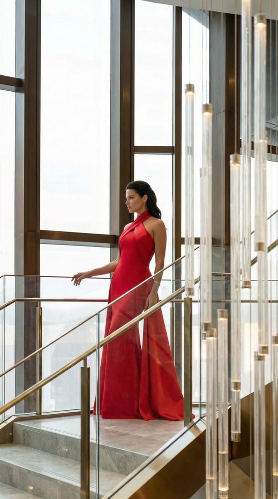 CHLOE DRESS RED