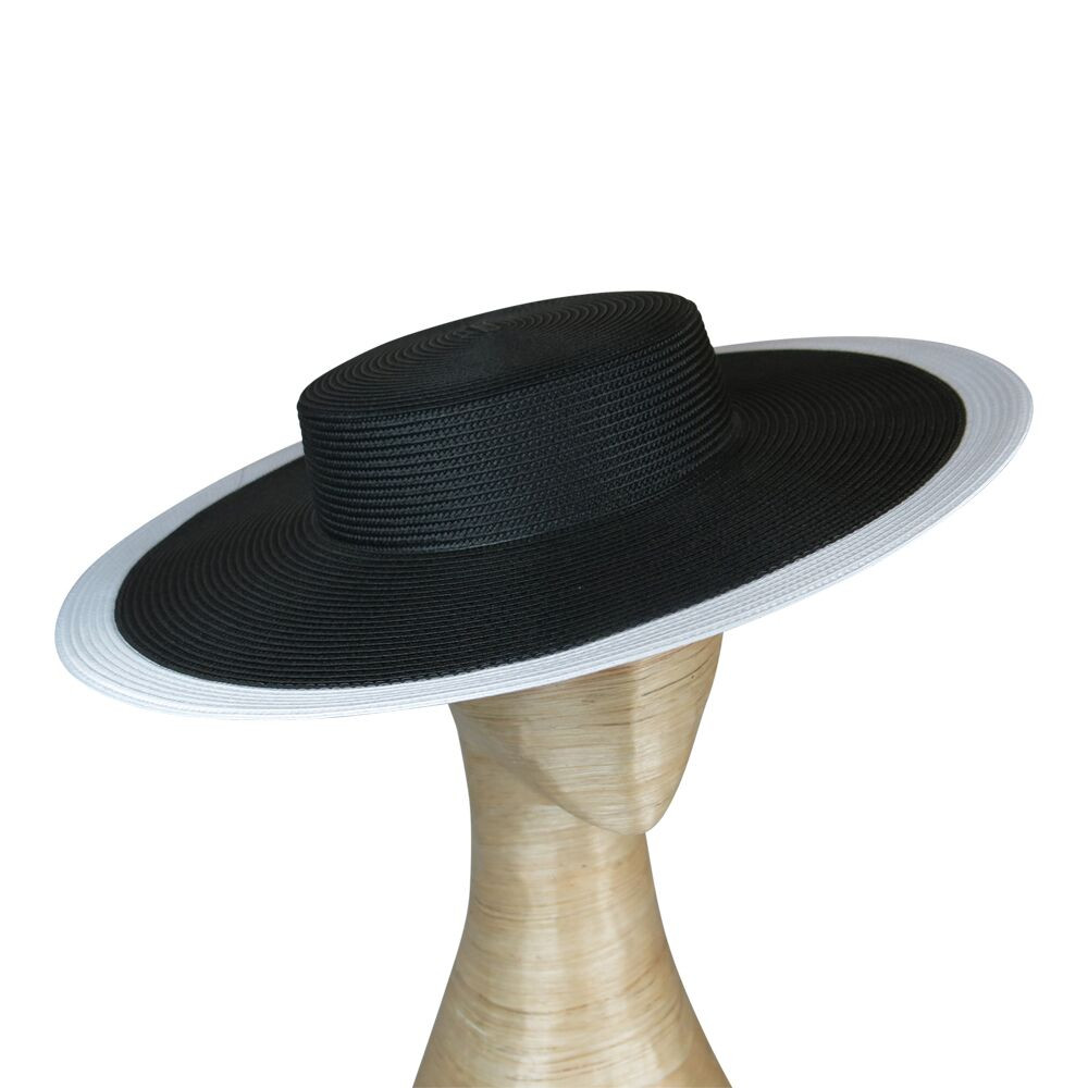 BLACK/WHITE BOATER - MORGAN & TAYLOR