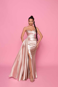 CHAMPAGNE JAYLA GOWN  - NP153