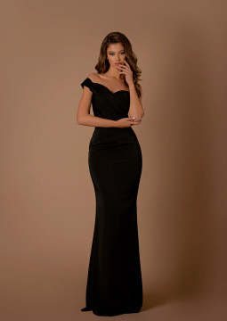 PHOEBE GOWN BLACK - NBM1019BLK