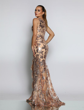 BILLIE GOWN ROSE GOLD - JADORE