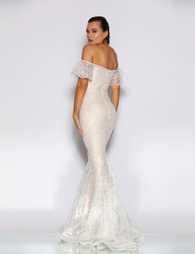 MORI LACE GOWN WHITE - JADORE