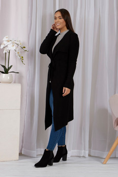 BLACK LONG CARDIGAN