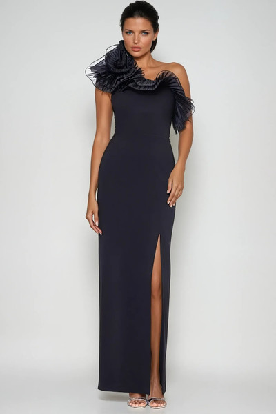 VOUGE ONE SHOULDER BLACK GOWN