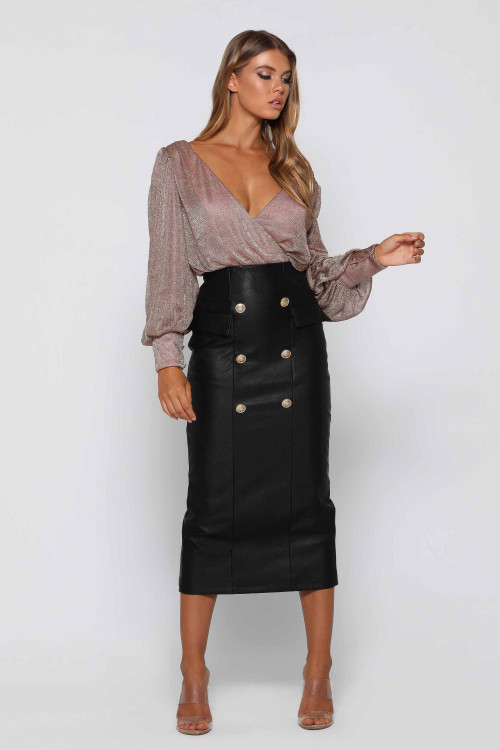 EBONY JET BLACK SKIRT - ELLE ZEITOUNE