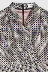 Belleville Top Multicolour Stretch Jacquard