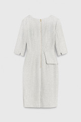 Eaton Dress Winter White Signature Tweed Eaton Dress Winter White Signature Tweed