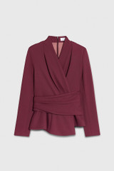 Belleville Top Plum 4-Way Stretch Twill