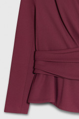 Belleville Top Plum 4-Way Stretch Twill