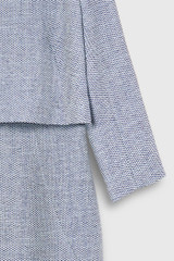 Northcote Dress Light Blue Signature Tweed