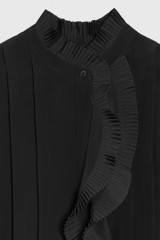 Symons Sleeveless Blouse Black Silk