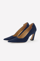 Milano 80 Heel Indigo Suede