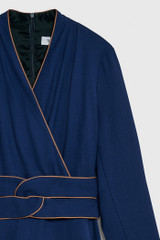 Arden Dress Indigo Wool Crepe
