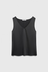 Alston Vest Black Stretch Silk Satin