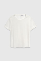Roche Tee Ivory Stretch Silk