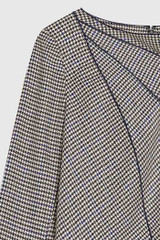 Abbott Top Multicolour Houndstooth Jacquard