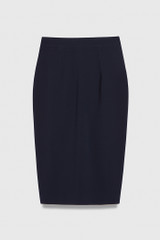 Clever Crepe Draped Pencil Skirt Navy Clever Crepe Draped Pencil Skirt Navy