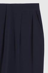Clever Crepe Draped Pencil Skirt Navy Clever Crepe Draped Pencil Skirt Navy