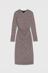 Belgravia Dress Multicolour Check Print Jersey