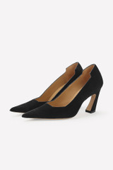 Milano 80 Heel Black Suede
