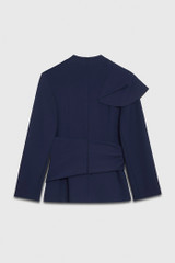 Adelaide Top Indigo Sculpt Stretch Crepe