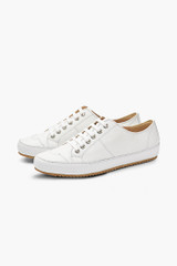 Pescara Lace-Up Sneaker Ivory Soft Leather