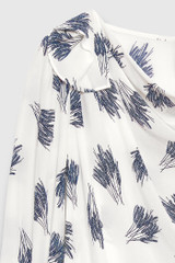 Eglington Blouse Ivory Print Silk