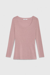 Livigno Layering Top Blush Superfine Modal Cashmere