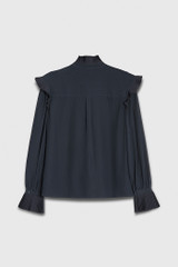 Symons Blouse Navy Silk
