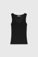 Cortina Layering Vest Black Superfine Modal Cashmere